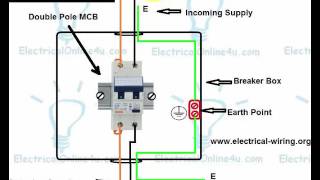 How to Wire Double Pole Breaker  MCB  In English [upl. by Quiteris573]