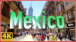 4K WALK MEXICO CITY virtual walk CDMX slow tv TRAVEL VIDEO documentary [upl. by Kelleher]