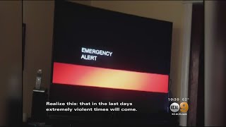 Creepy Emergency Broadcast Alert Hints At End Of The World For Saturday [upl. by Jon]