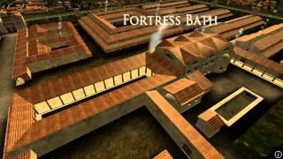 Animation of ancient Roman Fort in Caerleon Wales [upl. by Llenna]