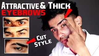 Get Thick Shaped and Attractive Eyebrows  Eyebrow Cut Style [upl. by Anyek314]