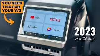 2023 Tesla Model Y Rear Screen Display Upgrade hansshow tesla 2023 [upl. by Ries]