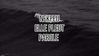 Nekfeu  Elle Pleut paroles [upl. by Lodi846]