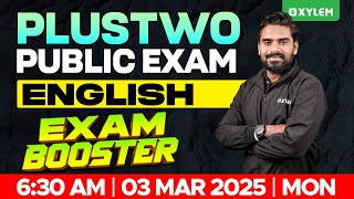 Plus Two Public Exam English  Exam Booster  Xylem Plus Two [upl. by Atteragram]