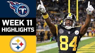 Titans vs Steelers  NFL Week 11 Game Highlights [upl. by Harol]