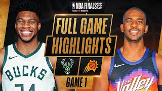 BUCKS at SUNS  FULL GAME 1 NBA FINALS HIGHLIGHTS  July 6 2021 [upl. by Sylas]