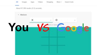 Play Tic Tac Toe Noughts and Crosses Against Google [upl. by Nnylram]