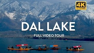 Dal Lake in Kashmir  Shikara Boat Ride in 4K [upl. by Eiknarf]