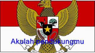 Garuda Pancasila with lyric [upl. by Drofhsa386]