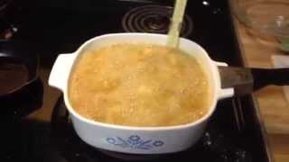 Deep Frying in Corningware Blue Cornflower Pyroceram [upl. by Naie813]