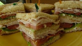 CLASSIC CLUB SANDWICH  How to make a CLUBHOUSE SANDWICH [upl. by Ttebroc]