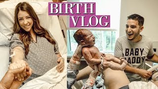 EMOTIONAL LIVE BIRTH VLOG  24 HOUR LABOR SUCCESSFUL VBAC [upl. by Yelknirb]