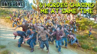 Running With 6 Hordes Across Highway 97  DAYS GONE PC [upl. by Coppinger576]