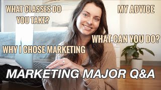 ADVICE FROM A MARKETING MAJOR GRAD  Why I Chose Marketing What Can You Do Classes  Marketing QampA [upl. by Enelyad]