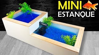 Como Hacer un MINI Estanque Casero o Fuente de Agua Casera [upl. by Alliscirp109]