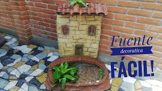 Fuentes de agua pequeñas para jardin facil de hacer [upl. by Holton148]