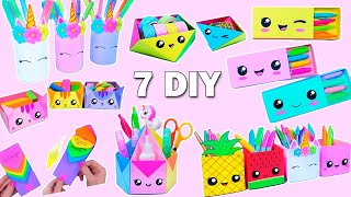 7 EASY PAPER CRAFT IDEAS  School Craft Idea  DIY Origami Craft  Paper Crafts  School hacks [upl. by Matthaus]