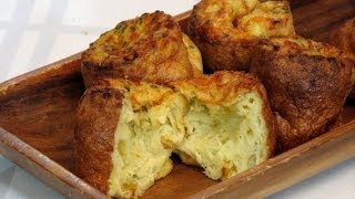 Gruyere Chive Popovers  Lynns Recipes [upl. by Norvil29]