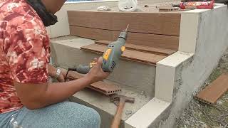 Step WPC Decking Installation San Ildefonso Bulacan  SUD Project Detail [upl. by Carlson]