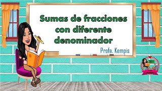 Suma de fracciones con diferente denominador [upl. by Lear]