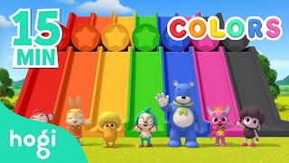 Learn Colors with Hogi’s Friends  15min  Pinkfong amp Hogi  Colors for Kids  Learn with Hogi [upl. by Inoj]