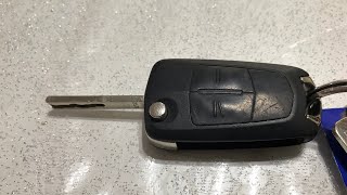 How to change a battery on a Vauxhall Opel Zafira key fob [upl. by Rhine]