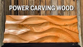 Power Carving Wood to Look Like Sand [upl. by Bodi764]