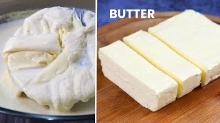 How to Make Butter from Raw Milk  Homemade Butter [upl. by Carlie]