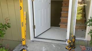 Jeld Wen Front Door Installation  Really crappy products and craftsmanship PART 1 [upl. by Ahtrim]