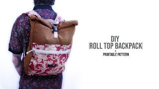 Roll Top Backpack DIY [upl. by Ricki]