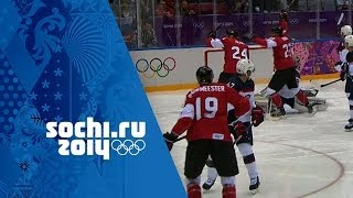 Ice Hockey  Mens SemiFinal  USA v Canada  Sochi 2014 Winter Olympics [upl. by Ethbun]