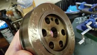 Camshaft install and crank flange timing for 64 and 60 powerstroke [upl. by Aihseuqram]