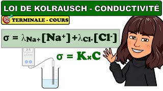 Conductivité dune solution  loi de Kolrausch  CHIMIE  TERMINALE [upl. by Noll]