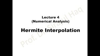 Hermite Polynomial  Lecture 4 [upl. by Penoyer]