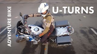 How To UTurn on Adventure Motorcycles  Works with Street Bikes Too [upl. by Sigsmond458]