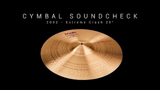 CYMBAL SOUNDCHECK  Extreme Crash 20quot [upl. by Maillliw758]