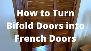 How to Turn Bifold Doors Into French Doors [upl. by Fara]