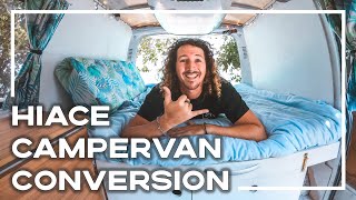 4 Day Toyota HiAce Campervan Conversion 🚐 Inc Build Links  Stoked For Travel [upl. by Uziel]