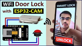 WiFi Door Lock using ESP32 CAM amp Blynk  IoT Projects for Smart House [upl. by Danie]