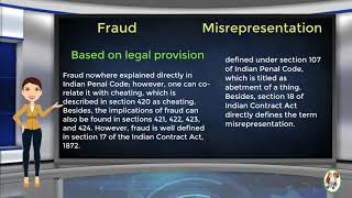 What is Difference Between Fraud amp Misrepresentation [upl. by Alis]