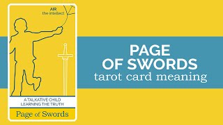 The Page of Swords Tarot Card [upl. by Soirtemed]