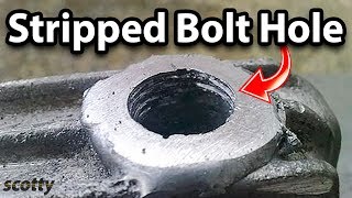 How to Fix Stripped Bolt Hole Threads on Your Car [upl. by Nisay]