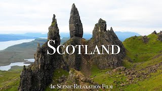 Scotland 4K  Scenic Relaxation Film With Calming Music [upl. by Pulling]