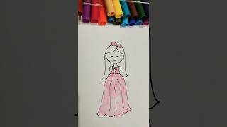 Barbie doll drawing shortsfeed [upl. by Nicoline]