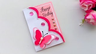 Beautiful Handmade Birthday cardBirthday card idea [upl. by Platt687]