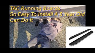 How To Install TAC Running Boards Step By Step Installation Guide [upl. by Malinin236]