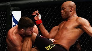 Anderson Silva Flying Knee Walk Off Knockout Vs Michael Bisping in MMA UFC Fight Night 84 in London [upl. by Seleta]