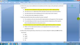 Hardware amp Network Service Level 3 COC Questions amp Answers Part 4 [upl. by Westhead278]