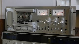 Vintage Pioneer CTF1000 Stereo cassette deck Review amp Demo [upl. by Biegel]