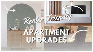 RENTER FRIENDLY APARTMENT UPGRADES  Removable and Landlord Friendly [upl. by Lleunamme]